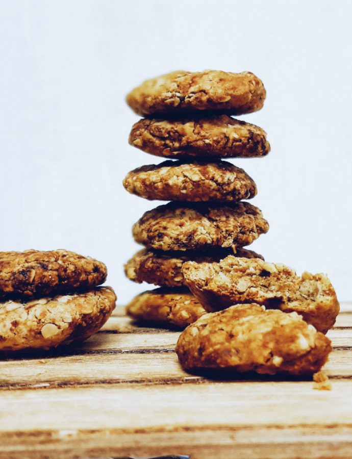 Cookies de avena saludables y veganas